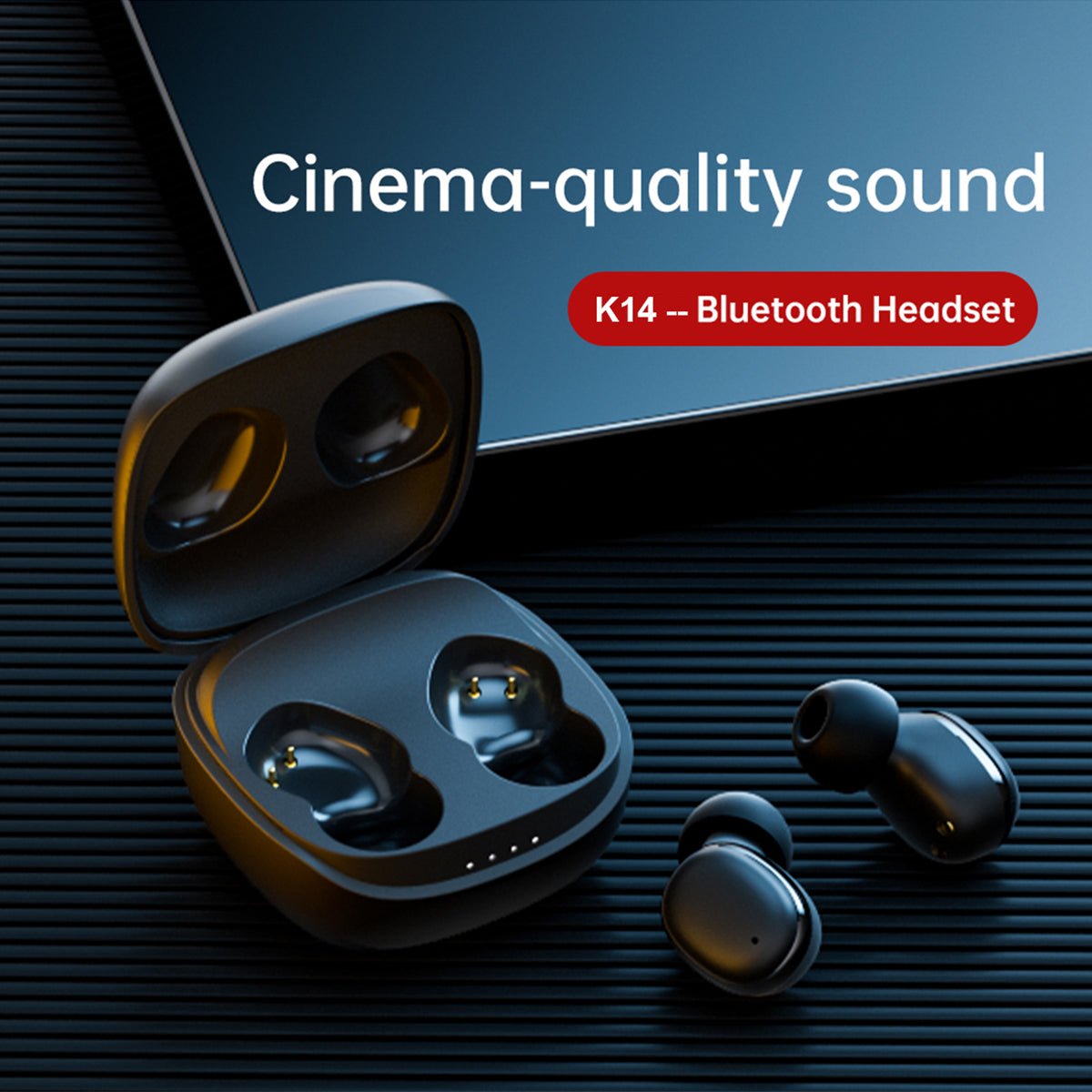 Kamon K14 Wireless Earbuds – Bluetooth 5.3 with Mic & Charging Case by Kamon | Electronics > Audio > headphones | Amurx
