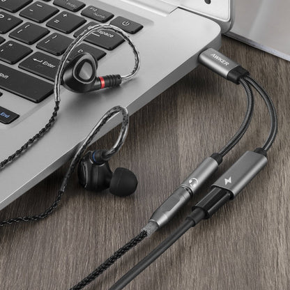 Amurx 2 - in - 1 USB - C to 3.5mm Headphone & Charger Adapter – Type - C to AUX with 60W PD Fast Charging, Compatible with Samsung Galaxy S24/S23/S22 & Google Pixel 7/6 by Amurx | Electronics > Electronics Accessories > Adapters | Amurx