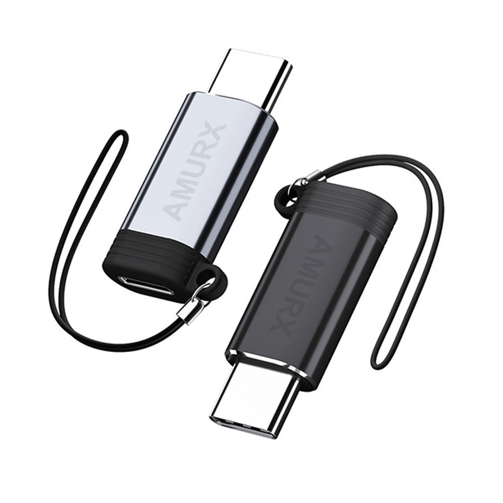 Amurx Lightning Female to USB - C Male Adapter 2 - Pack – Charging & Data Transfer Connector for iPhone 15 Series, iPad Air & Samsung Devices (Not for Audio/OTG) by Amurx | Electronics > Electronics Accessories > Adapters | Amurx