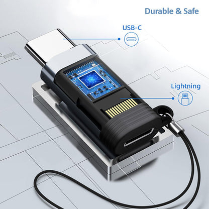Amurx Lightning Female to USB - C Male Adapter 2 - Pack – Charging & Data Transfer Connector for iPhone 15 Series, iPad Air & Samsung Devices (Not for Audio/OTG) by Amurx | Electronics > Electronics Accessories > Adapters | Amurx
