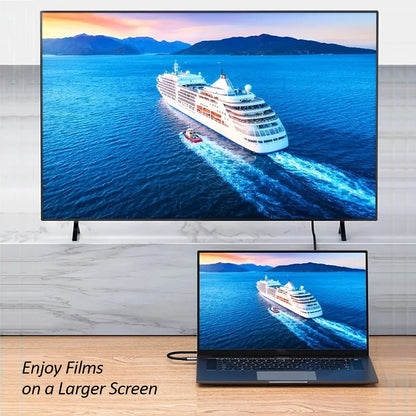 Amurx USB - C to HDMI Adapter 4K@60Hz – Type C (Thunderbolt 3/4) HDMI Converter for Monitor, MacBook, iPad, iMac, iPhone 15 Pro/Max & Mor by Amurx | Electronics > Electronics Accessories > Adapters | Amurx