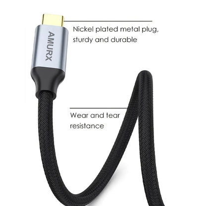 Amurx USB - C to HDMI Adapter 4K@60Hz – Type C (Thunderbolt 3/4) HDMI Converter for Monitor, MacBook, iPad, iMac, iPhone 15 Pro/Max & Mor by Amurx | Electronics > Electronics Accessories > Adapters | Amurx