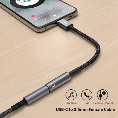 Amurx USB Type C to 3.5mm Headphone Jack Adapter – USB C to Aux Audio Dongle with Smart DAC Chip for Android, Samsung, Pixel, iPad & More by Amurx | Electronics > Electronics Accessories > Adapters | Amurx