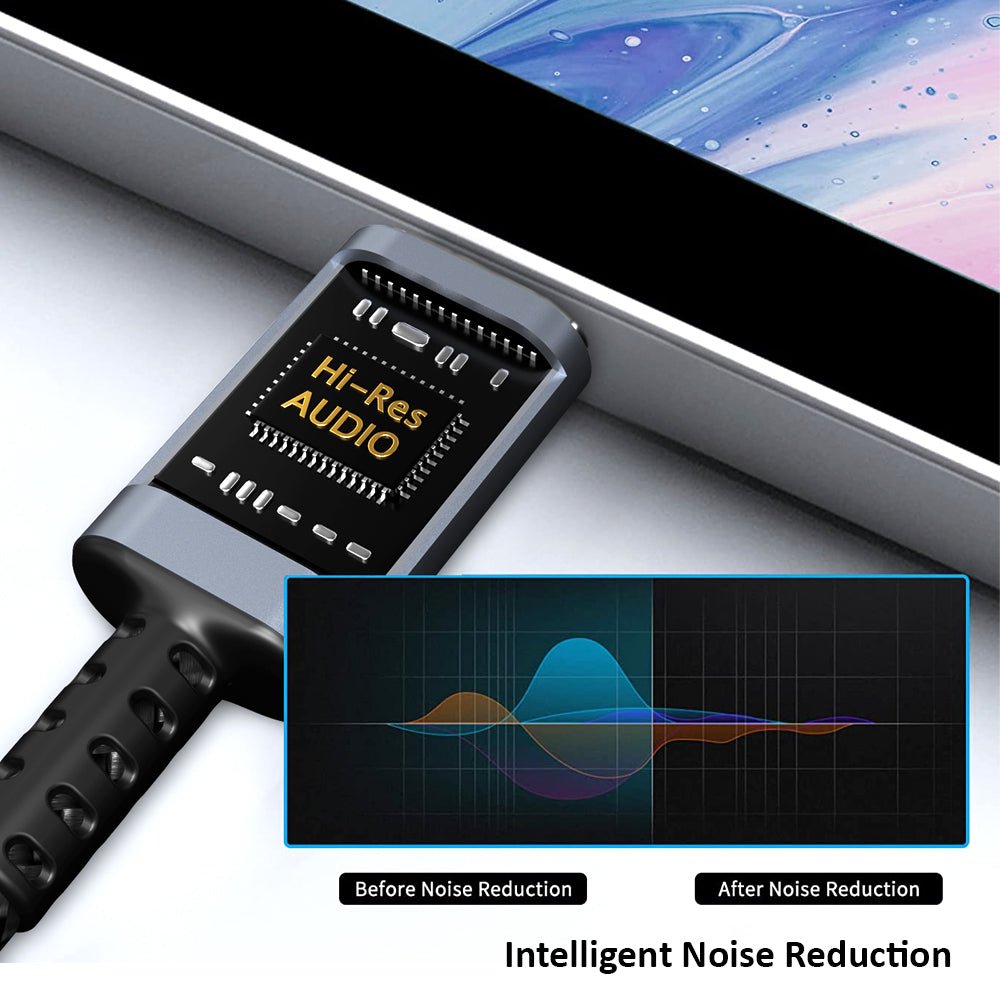 Amurx USB Type C to 3.5mm Headphone Jack Adapter – USB C to Aux Audio Dongle with Smart DAC Chip for Android, Samsung, Pixel, iPad & More by Amurx | Electronics > Electronics Accessories > Adapters | Amurx