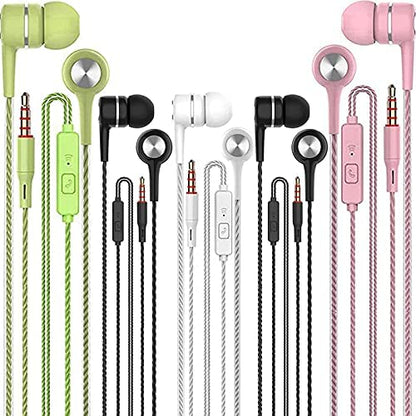 Kamon 5 - Pack Wired Earbuds with Mic & Remote – In - Ear Stereo 3.5mm Headphones by Kamon | Electronics > Audio > headphones | Amurx