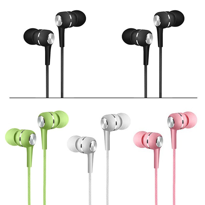 Kamon 5 - Pack Wired Earbuds with Mic & Remote – In - Ear Stereo 3.5mm Headphones - Luckybay