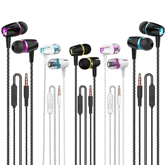 Kamon 5 - Pack Wired Earbuds with Mic & Remote – In - Ear Stereo 3.5mm Headphones by Kamon | Electronics > Audio > headphones | Amurx