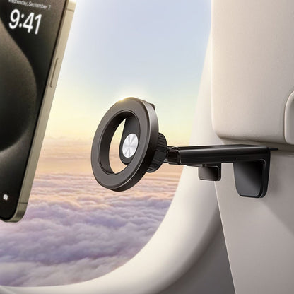 Kamon Airplane Phone Holder for MagSafe – Universal Travel Mount with 360° Rotation, Hands - Free Viewing, Pocket - Size Essential for iPhone 12/13/14/15/16 by Kamon | Electronics > Communications > Telephony > Mobile Phone Accessories > Mobile Phone Mounts | Amurx