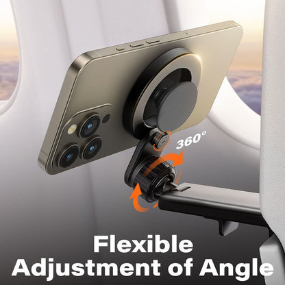 Kamon Airplane Phone Holder for MagSafe – Universal Travel Mount with 360° Rotation, Hands - Free Viewing, Pocket - Size Essential for iPhone 12/13/14/15/16 by Kamon | Electronics > Communications > Telephony > Mobile Phone Accessories > Mobile Phone Mounts | Amurx