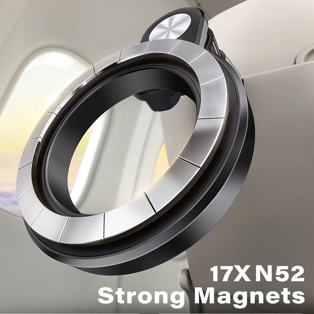 Kamon Airplane Phone Holder for MagSafe – Universal Travel Mount with 360° Rotation, Hands - Free Viewing, Pocket - Size Essential for iPhone 12/13/14/15/16 by Kamon | Electronics > Communications > Telephony > Mobile Phone Accessories > Mobile Phone Mounts | Amurx