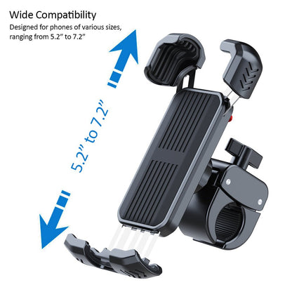 Kamon Bike Phone Mount Holder M296 – Motorcycle & Scooter Handlebar Phone Clamp with 360° Rotation, Camera - Friendly Design – Fits 4.5" - 7.0" Phone by Kamon | Vehicles & Parts > Vehicle Parts & Accessories > Vehicle Electronics Accessories > Vehicle Mounts | Amurx