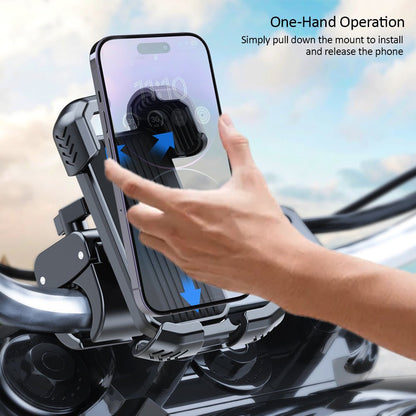 Kamon Bike Phone Mount Holder M296 – Motorcycle & Scooter Handlebar Phone Clamp with 360° Rotation, Camera - Friendly Design – Fits 4.5" - 7.0" Phone by Kamon | Vehicles & Parts > Vehicle Parts & Accessories > Vehicle Electronics Accessories > Vehicle Mounts | Amurx