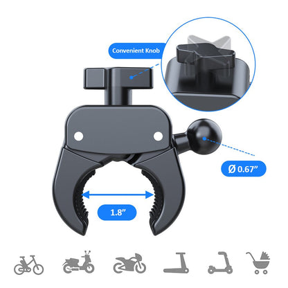 Kamon Bike Phone Mount Holder M296 – Motorcycle & Scooter Handlebar Phone Clamp with 360° Rotation, Camera - Friendly Design – Fits 4.5" - 7.0" Phone by Kamon | Vehicles & Parts > Vehicle Parts & Accessories > Vehicle Electronics Accessories > Vehicle Mounts | Amurx