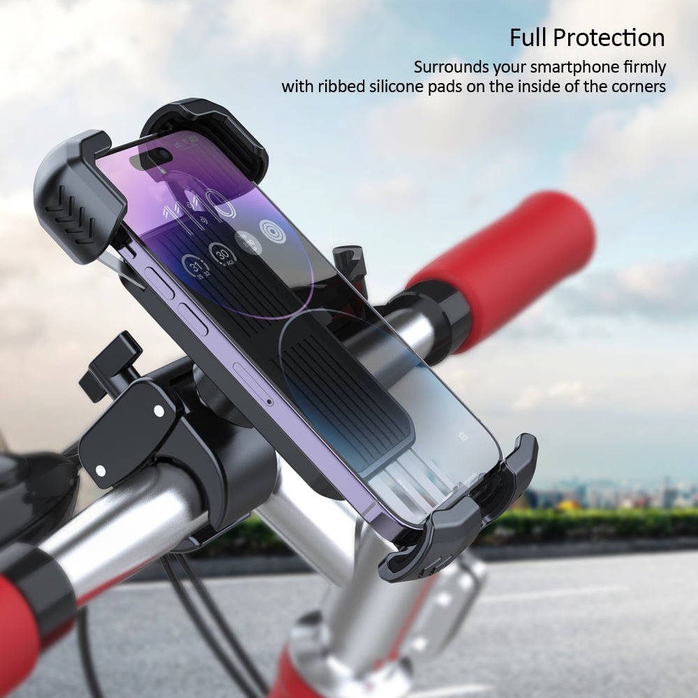 Kamon Bike Phone Mount Holder M296 – Motorcycle & Scooter Handlebar Phone Clamp with 360° Rotation, Camera - Friendly Design – Fits 4.5" - 7.0" Phone by Kamon | Vehicles & Parts > Vehicle Parts & Accessories > Vehicle Electronics Accessories > Vehicle Mounts | Amurx