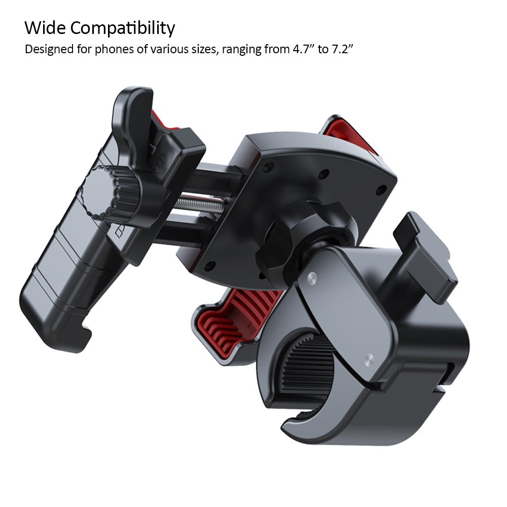 Kamon Bike Phone Mount Holder M399 – Motorcycle & Scooter Handlebar Phone Clamp with 360° Rotation, Camera - Friendly Design – Fits 4.5" - 7.0" Phones by Kamon | Vehicles & Parts > Vehicle Parts & Accessories > Vehicle Electronics Accessories > Vehicle Mounts | Amurx