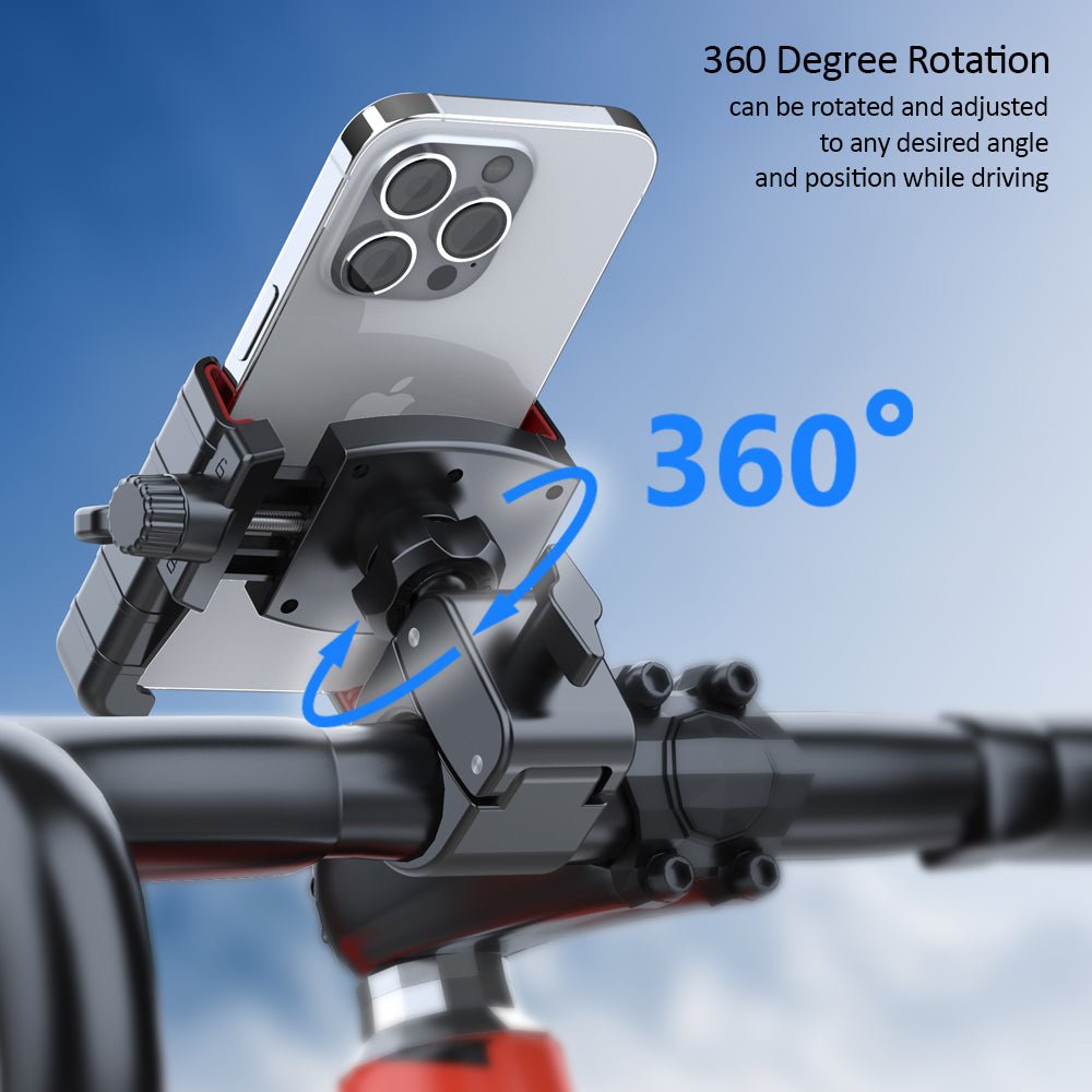 Kamon Bike Phone Mount Holder M399 – Motorcycle & Scooter Handlebar Phone Clamp with 360° Rotation, Camera - Friendly Design – Fits 4.5" - 7.0" Phones by Kamon | Vehicles & Parts > Vehicle Parts & Accessories > Vehicle Electronics Accessories > Vehicle Mounts | Amurx