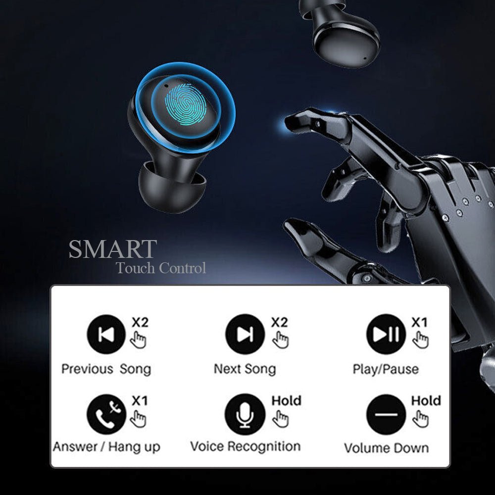 Kamon K11 Wireless Earbuds with Charging Case – Bluetooth 5.3, Touch Control, Waterproof In - Ear Headphones with Mic, Stereo Sound for iPhone, Samsung, Android by Kamon | Electronics > Audio > headphones | Amurx