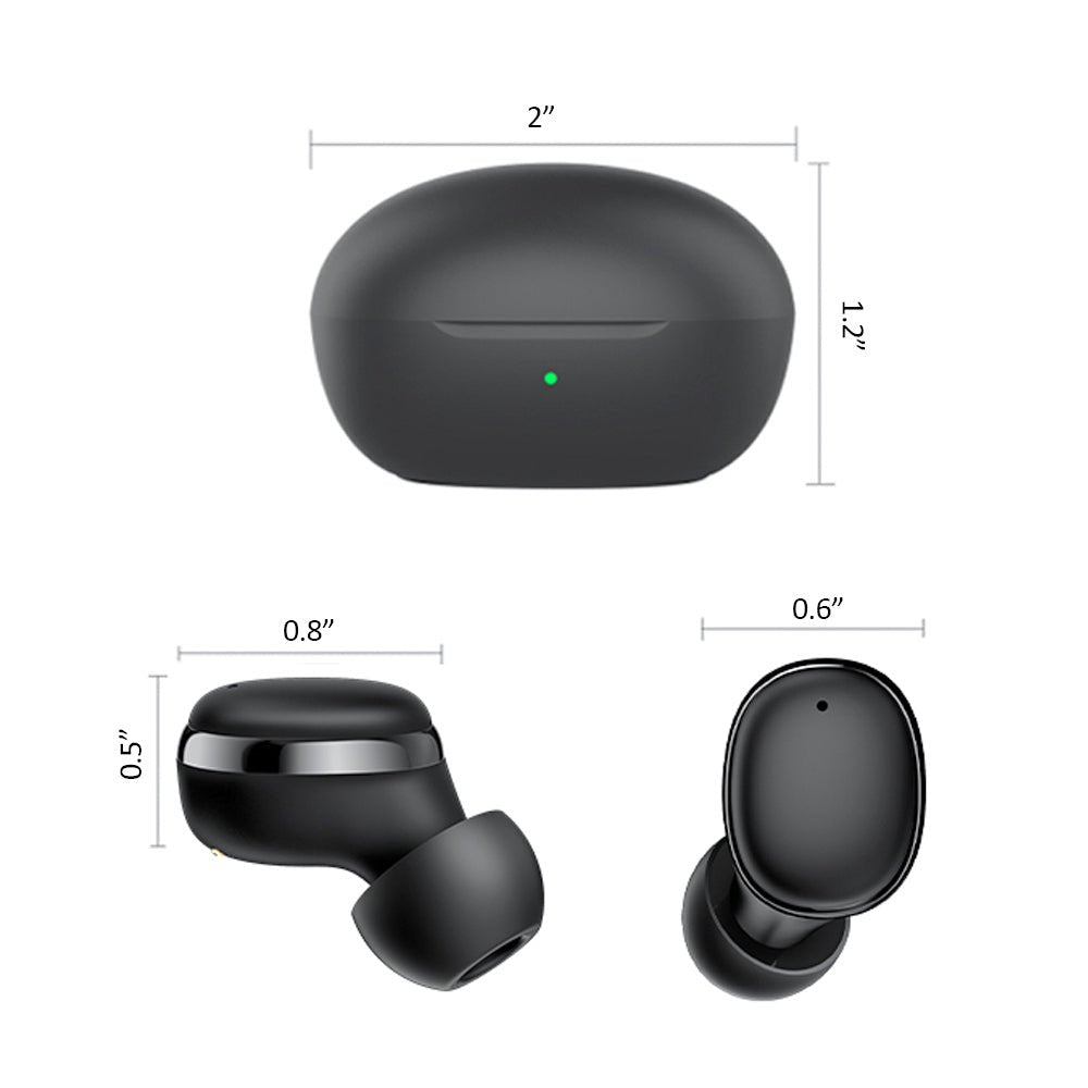 Kamon K11 Wireless Earbuds with Charging Case – Bluetooth 5.3, Touch Control, Waterproof In - Ear Headphones with Mic, Stereo Sound for iPhone, Samsung, Android by Kamon | Electronics > Audio > headphones | Amurx