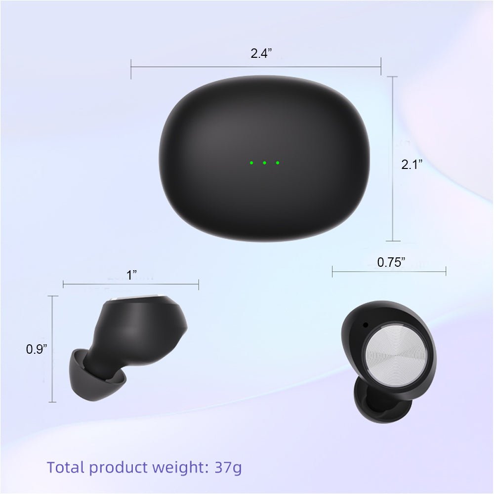 Kamon K12 Wireless Earbuds with Charging Case, Bluetooth 5.3 In - Ear Headphones with Mic, Waterproof Stereo Sound by Kamon | Electronics > Audio > headphones | Amurx