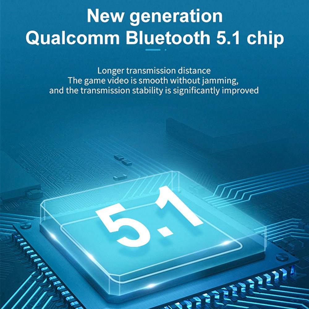 Kamon K520 Wireless Bluetooth 5.1 Earbuds with Mic & Charging Case – Hands - Free Headset for Driving & Office – Compatible with iPhone & Android by Kamon | Electronics > Audio > headphones | Amurx