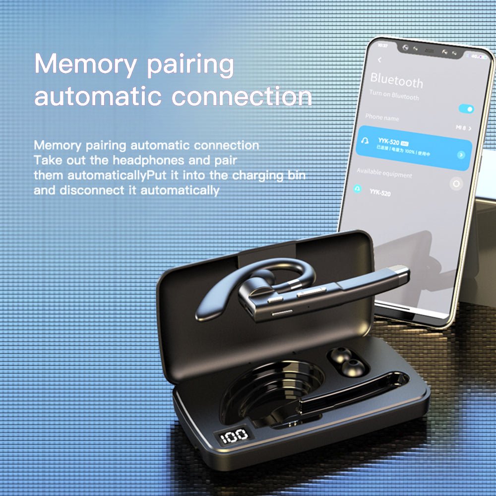 Kamon K520 Wireless Bluetooth 5.1 Earbuds with Mic & Charging Case – Hands - Free Headset for Driving & Office – Compatible with iPhone & Android by Kamon | Electronics > Audio > headphones | Amurx