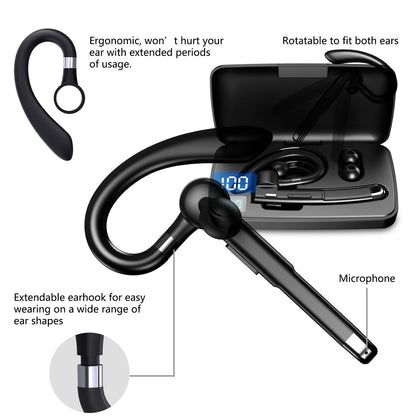 Kamon K520 Wireless Bluetooth 5.1 Earbuds with Mic & Charging Case – Hands - Free Headset for Driving & Office – Compatible with iPhone & Android by Kamon | Electronics > Audio > headphones | Amurx