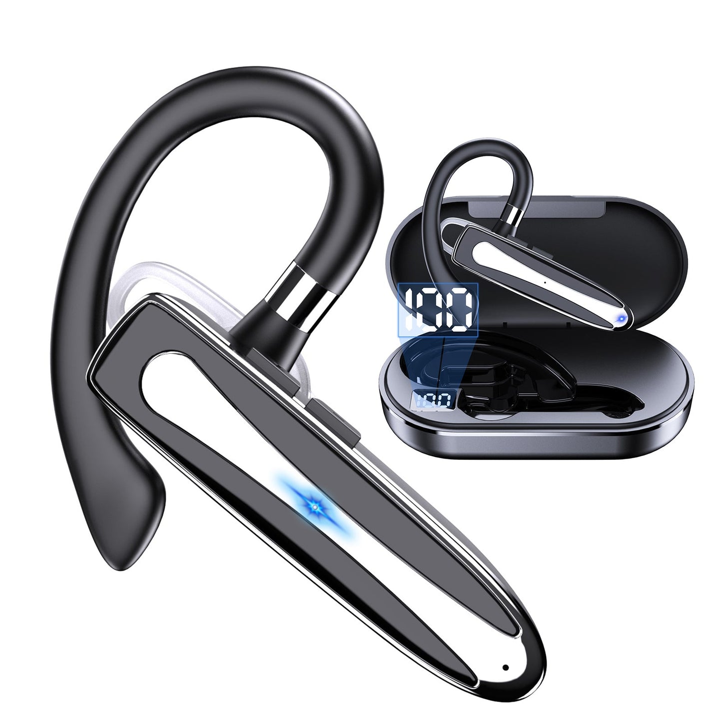 Kamon K530 Wireless Bluetooth 5.1 Earbuds with Mic & Charging Case – Hands - Free Headset for Driving & Office – Compatible with iPhone & Android by Kamon | Electronics > Audio > headphones | Amurx