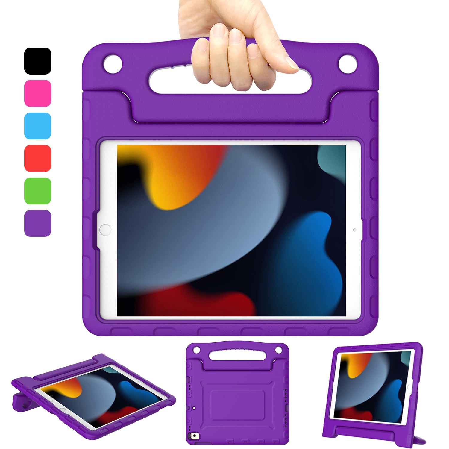 Kamon Kids Case for iPad 10.2" 9th/8th/7th Gen – Lightweight Shockproof EVA Foam Cover with Handle & Stand, Child - Friendly Protective Case by Kamon | Electronics > Electronics Accessories > Computer Accessories > Tablet Accessories > Tablet Cases | Amurx