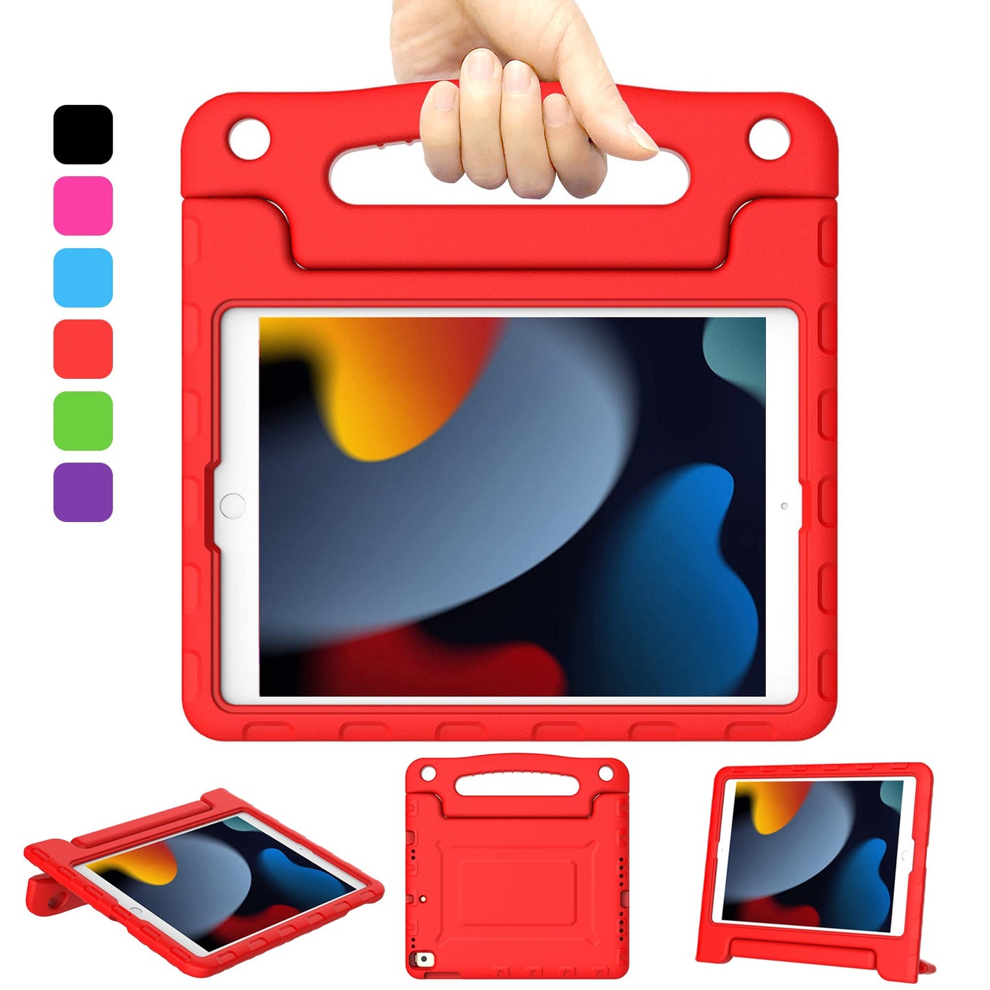 Kamon Kids Case for iPad 10.2" 9th/8th/7th Gen – Lightweight Shockproof EVA Foam Cover with Handle & Stand, Child - Friendly Protective Case by Kamon | Electronics > Electronics Accessories > Computer Accessories > Tablet Accessories > Tablet Cases | Amurx