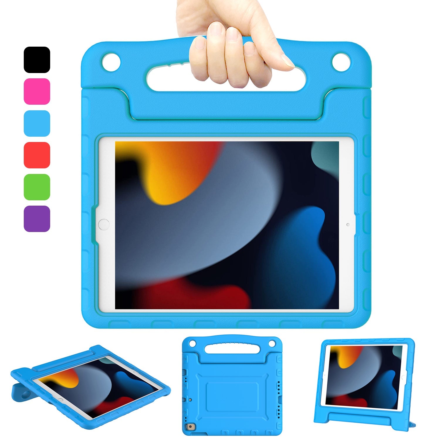 Kamon Kids Case for iPad 10.2" 9th/8th/7th Gen – Lightweight Shockproof EVA Foam Cover with Handle & Stand, Child - Friendly Protective Case by Kamon | Electronics > Electronics Accessories > Computer Accessories > Tablet Accessories > Tablet Cases | Amurx
