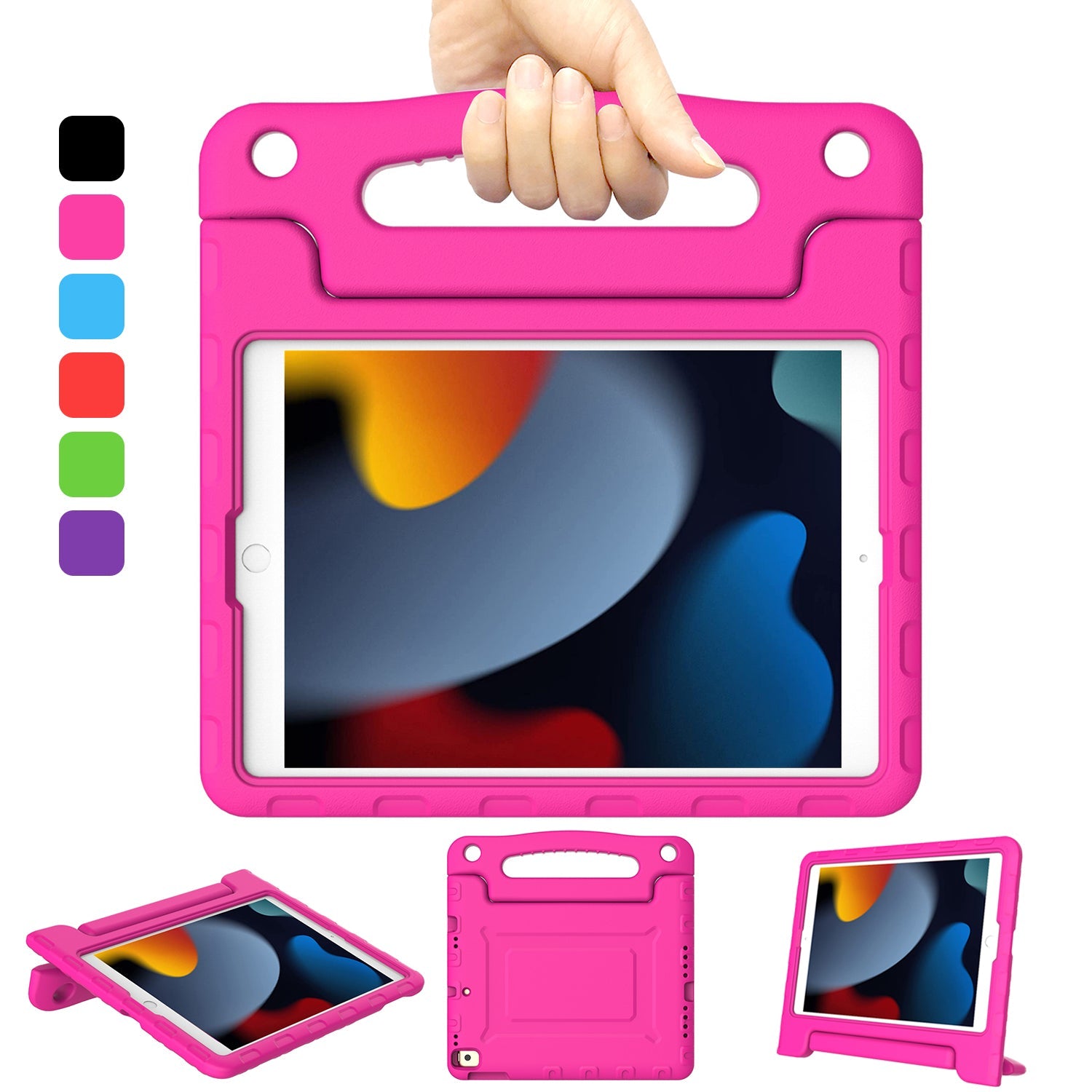 Kamon Kids Case for iPad 10.2" 9th/8th/7th Gen – Lightweight Shockproof EVA Foam Cover with Handle & Stand, Child - Friendly Protective Case by Kamon | Electronics > Electronics Accessories > Computer Accessories > Tablet Accessories > Tablet Cases | Amurx