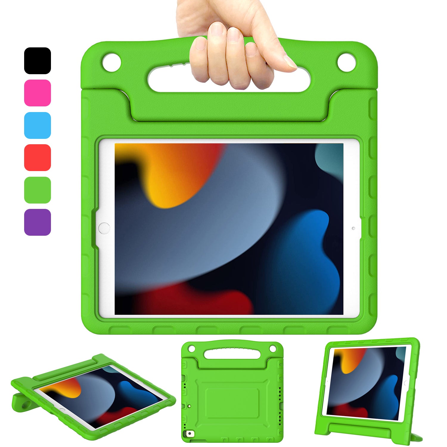 Kamon Kids Case for iPad 10.2" 9th/8th/7th Gen – Lightweight Shockproof EVA Foam Cover with Handle & Stand, Child - Friendly Protective Case by Kamon | Electronics > Electronics Accessories > Computer Accessories > Tablet Accessories > Tablet Cases | Amurx