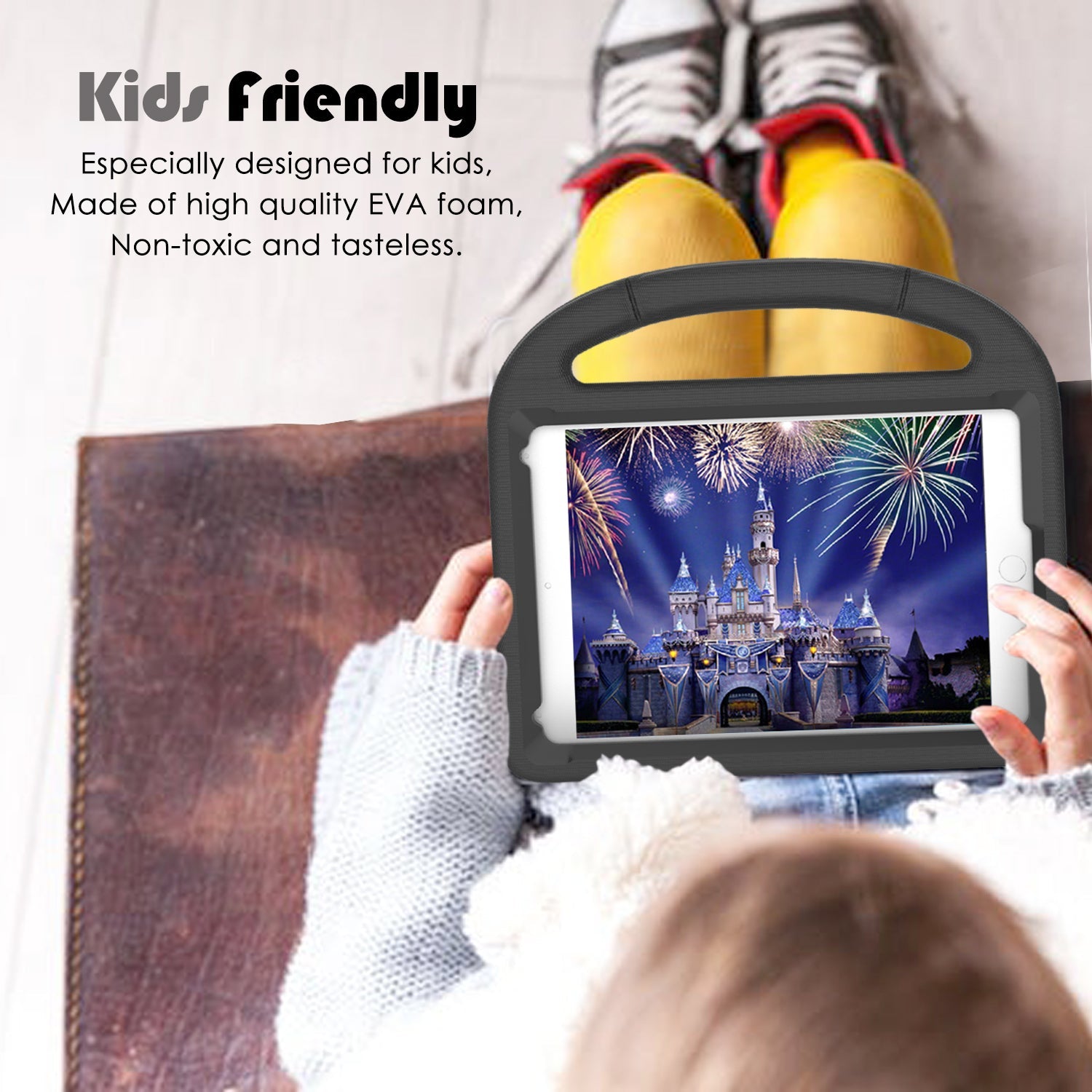 Kamon Kids Case for iPad Mini 5/4/3/2/1 (7.9") – Lightweight Shockproof Protective Bumper with Handle & Stand, Child - Friendly iPad Cover by Kamon | Electronics > Electronics Accessories > Computer Accessories > Tablet Accessories > Tablet Cases | Amurx