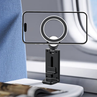 Kamon Magnetic Airplane Phone Holder Mount – Hands - Free Travel Stand for iPhone 16 Pro Max with MagSafe Case – Essential Phone Mount for Flight Use by Kamon | Electronics > Communications > Telephony > Mobile Phone Accessories > Mobile Phone Mounts | Amurx