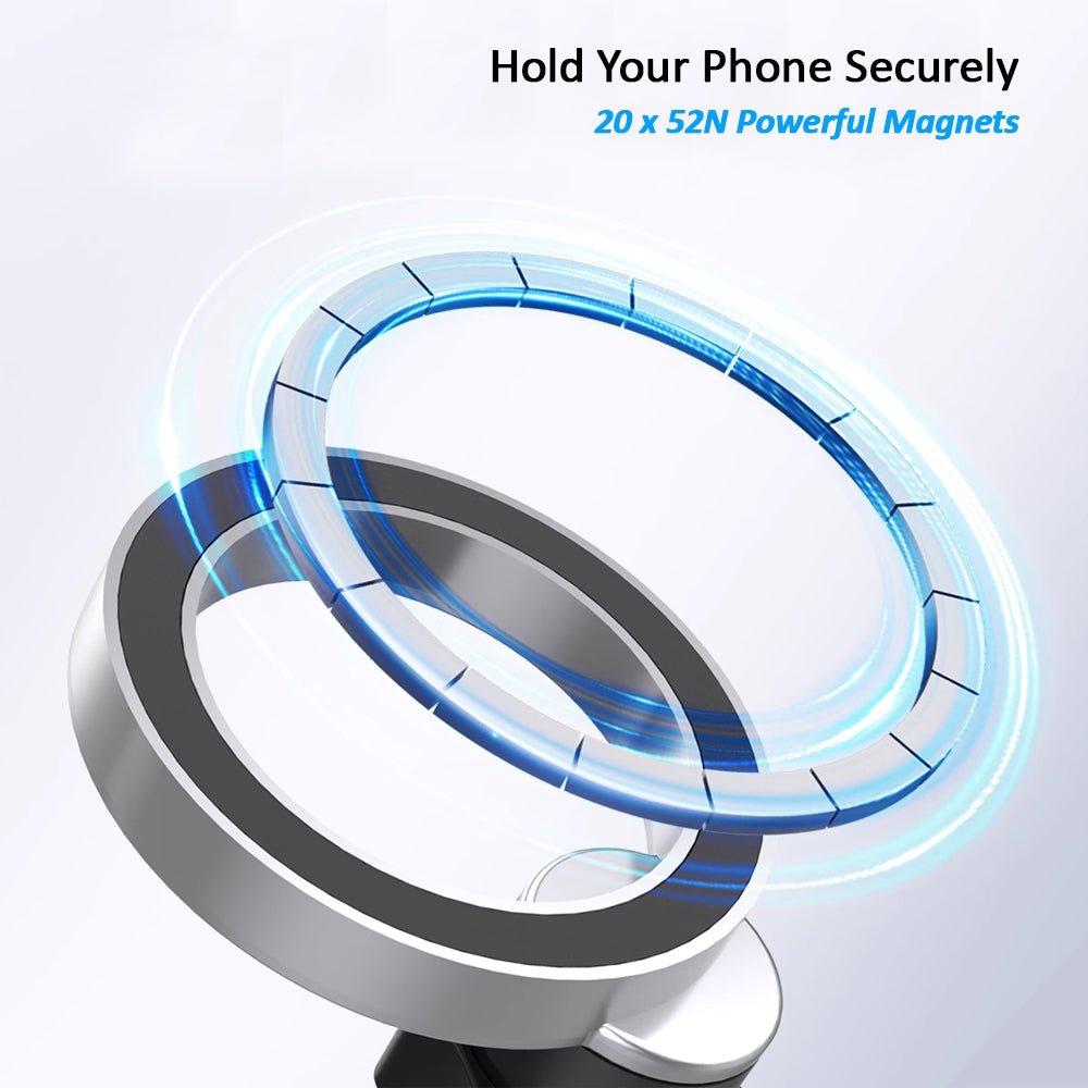 Kamon Magnetic Airplane Phone Holder Mount – Hands - Free Travel Stand for iPhone 16 Pro Max with MagSafe Case – Essential Phone Mount for Flight Use by Kamon | Electronics > Communications > Telephony > Mobile Phone Accessories > Mobile Phone Mounts | Amurx