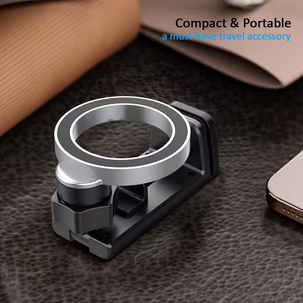 Kamon Magnetic Airplane Phone Holder Mount – Hands - Free Travel Stand for iPhone 16 Pro Max with MagSafe Case – Essential Phone Mount for Flight Use by Kamon | Electronics > Communications > Telephony > Mobile Phone Accessories > Mobile Phone Mounts | Amurx