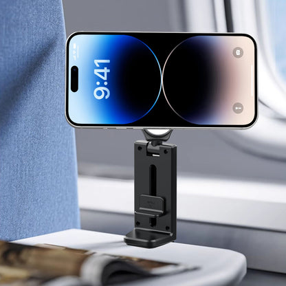 Kamon Magnetic Airplane Phone Holder Mount – Hands - Free Travel Stand for iPhone 16 Pro Max with MagSafe Case – Essential Phone Mount for Flight Use by Kamon | Electronics > Communications > Telephony > Mobile Phone Accessories > Mobile Phone Mounts | Amurx