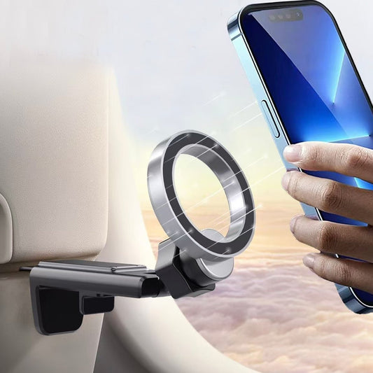 Kamon Magnetic Airplane Phone Holder Mount – Hands - Free Travel Stand for iPhone 16 Pro Max with MagSafe Case – Essential Phone Mount for Flight Use by Kamon | Electronics > Communications > Telephony > Mobile Phone Accessories > Mobile Phone Mounts | Amurx
