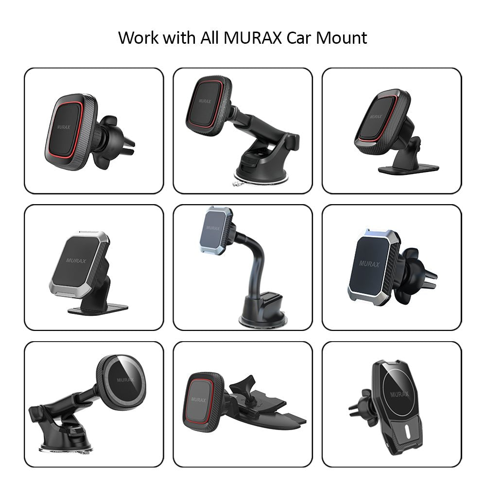 Kamon Replacement Suction Cup Mount – Dashboard & Windshield 17mm Ball Joint with Telescopic Arm for Phone Holder, Magnetic Mount & GPS by Kamon | Cell Phone Mounts & Holders | Amurx