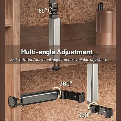 Kamon Universal Airplane Phone Holder Mount – Pocket - Size Travel Essential with Dual 360° Rotation for Hands - Free Viewing on Flights by Kamon | Electronics > Communications > Telephony > Mobile Phone Accessories > Mobile Phone Mounts | Amurx