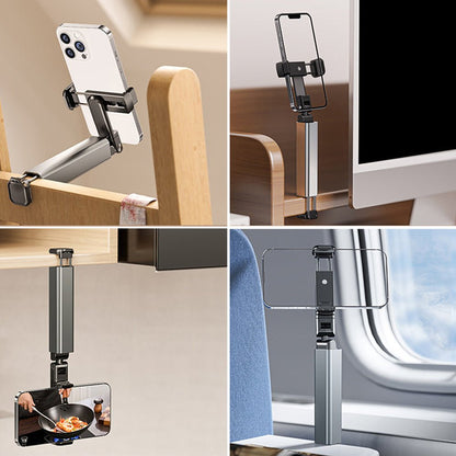 Kamon Universal Airplane Phone Holder Mount – Pocket - Size Travel Essential with Dual 360° Rotation for Hands - Free Viewing on Flights by Kamon | Electronics > Communications > Telephony > Mobile Phone Accessories > Mobile Phone Mounts | Amurx