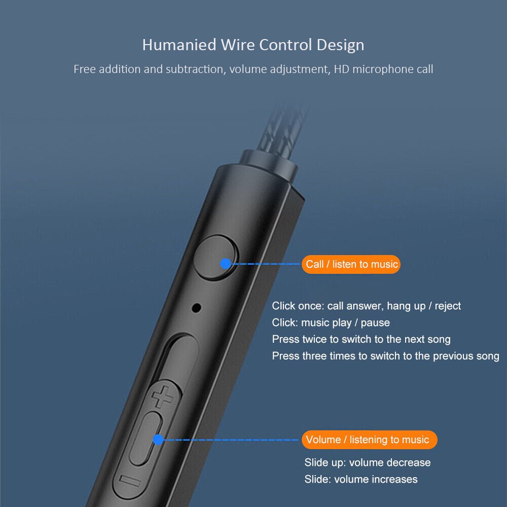 Kamon Wired Earbuds with Mic & Remote – In - Ear 3.5mm Headphones - Luckybay