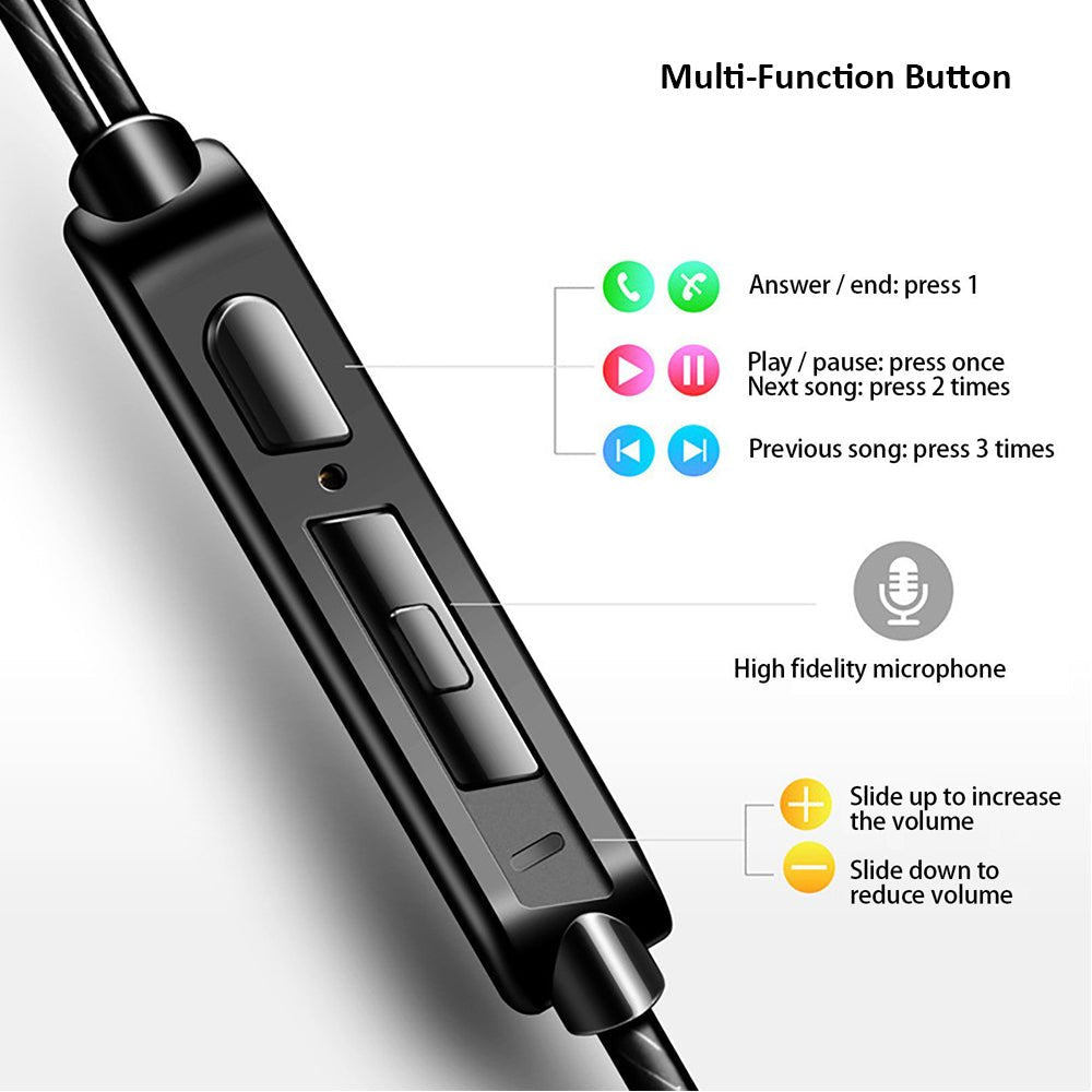 Kamon Wired Earbuds with Mic & Remote – In - Ear 3.5mm Headphones by Kamon | Electronics > Audio > headphones | Amurx