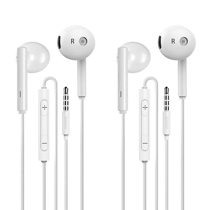 Kamon Wired Earbuds with Mic & Remote – In - Ear 3.5mm Headphones - Luckybay