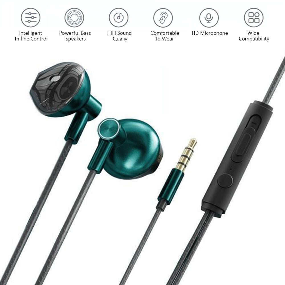 Kamon Wired Earbuds with Mic & Remote – In - Ear 3.5mm Headphones by Kamon | Electronics > Audio > headphones | Amurx