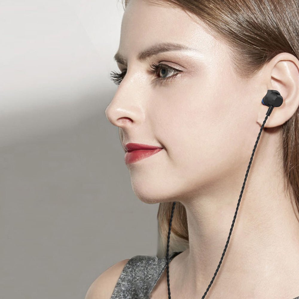 Kamon Wired Earbuds with Mic & Remote – In - Ear 3.5mm Headphones - Luckybay