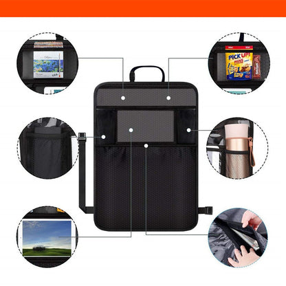 Luckybay 2 - in - 1 Car Seat Protector & Kick Mat – Kids Backseat Organizer with Tablet Holder, Storage Pockets & Waterproof Cover by Luckybay | Vehicles & Parts > Vehicle Parts & Accessories > Vehicle Interior Accessories > Vehicle Organizers | Amurx