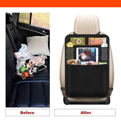 Luckybay 2 - in - 1 Car Seat Protector & Kick Mat – Kids Backseat Organizer with Tablet Holder, Storage Pockets & Waterproof Cover by Luckybay | Vehicles & Parts > Vehicle Parts & Accessories > Vehicle Interior Accessories > Vehicle Organizers | Amurx