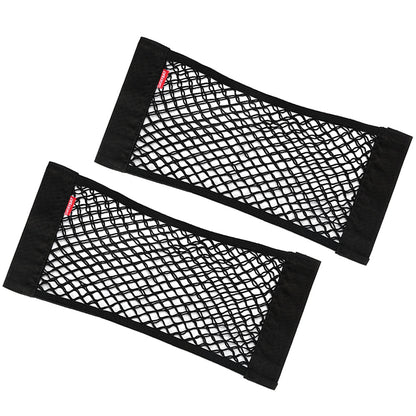 Luckybay 2 Pack Universal Car Mesh Cargo Net – Trunk Storage Organizer Pouch with Wall Sticker Mount for Cars & Trucks by Luckybay | Vehicles & Parts > Vehicle Parts & Accessories > Vehicle Interior Accessories > Vehicle Organizers | Amurx