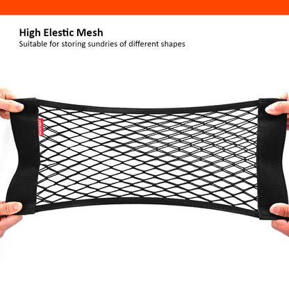 Luckybay 2 Pack Universal Car Mesh Cargo Net – Trunk Storage Organizer Pouch with Wall Sticker Mount for Cars & Trucks by Luckybay | Vehicles & Parts > Vehicle Parts & Accessories > Vehicle Interior Accessories > Vehicle Organizers | Amurx
